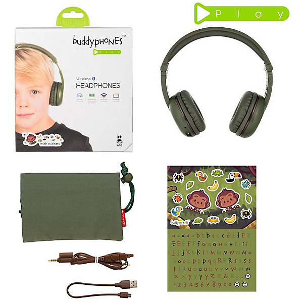 

Наушники BuddyPhones Play Amazon, зеленый, Наушники BuddyPhones Play Amazon,