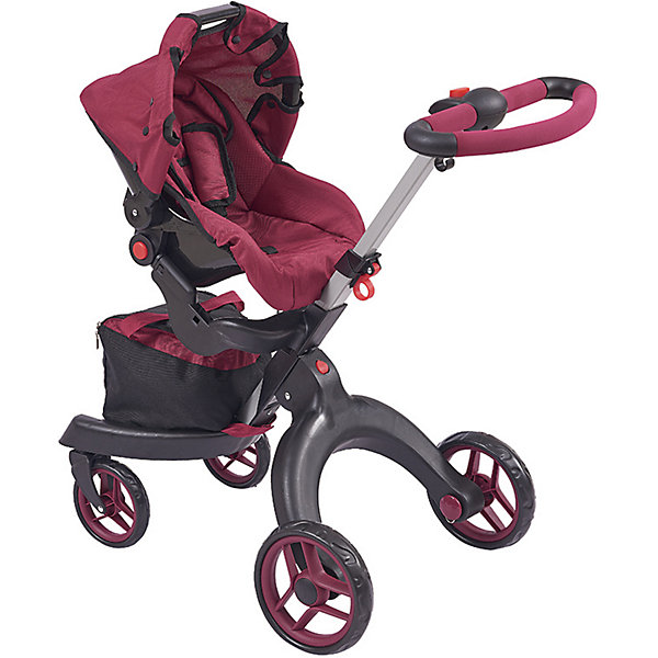 

Коляска для кукол Buggy Boom Aurora, бордовая, Бордовый