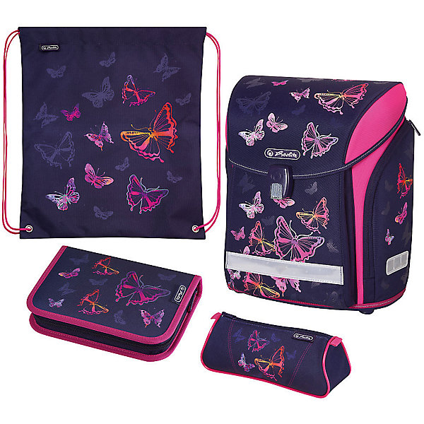 

Ранец Herlitz Midi New Plus, Rainbow Butterfly, Лиловый
