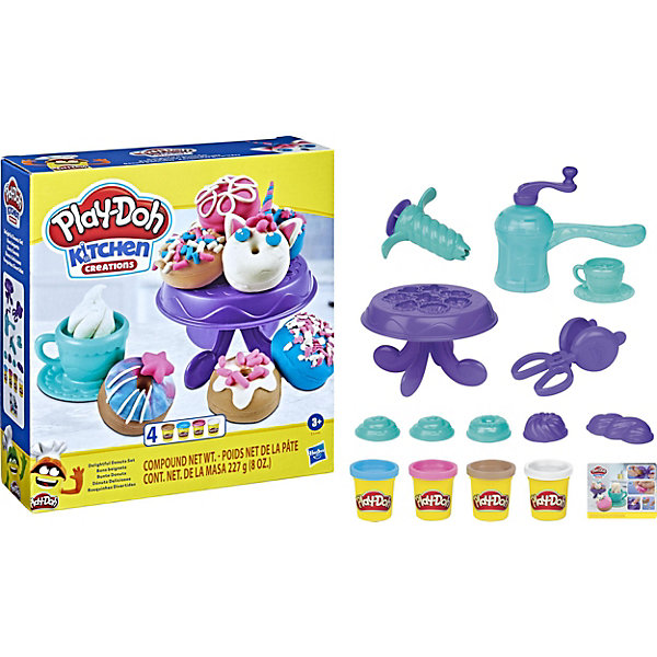 

Игровой набор Play-Doh Kithen Creations "Выпечка и пончики", Разноцветный