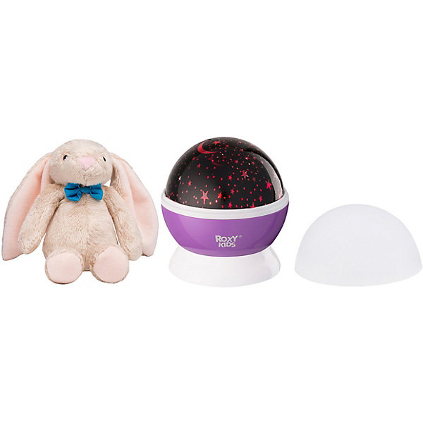 

Ночник-проектор звездного неба с игрушкой Roxy-Kids Bunny, Лиловый