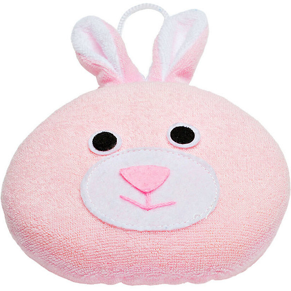 

Махровая мочалка-рукавичка Roxy-Kids Зайка., Розовый