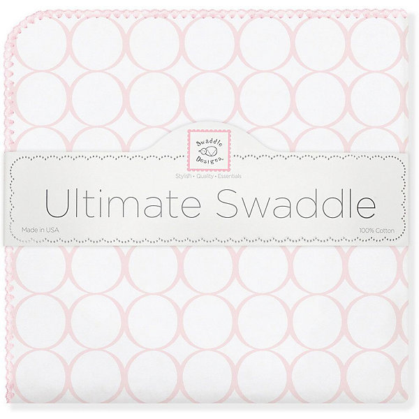 

Фланелевая пеленка SwaddleDesigns Pink Mod, 110х110 см, Розовый