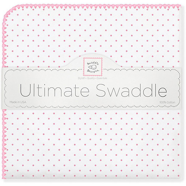 фото Фланелевая пеленка SwaddleDesigns Bt. Pink Polka Dot