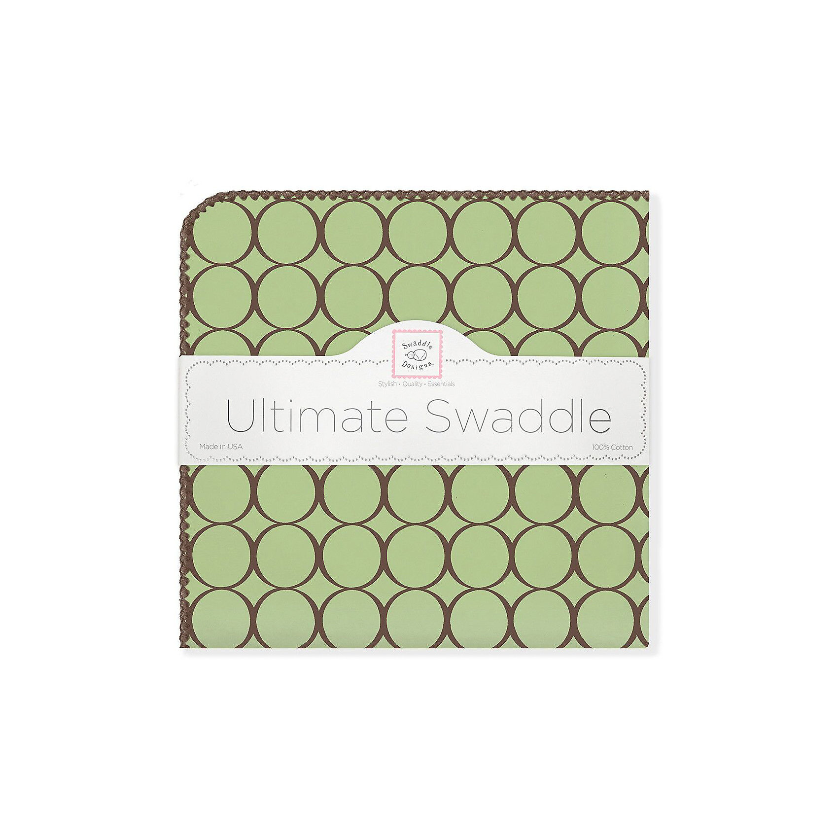 фото Фланелевая пеленка SwaddleDesigns Lime, 110х110 см