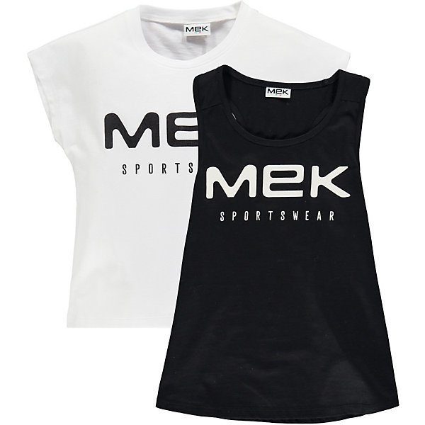 

Футболка MEK, 2 штуки, Черный/белый, Футболка MEK, 2 штуки