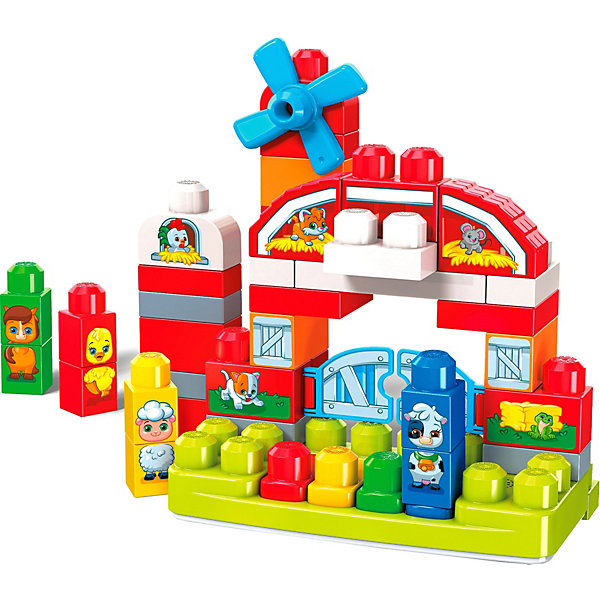 Конструктор Mega Bloks First Builders "Музкальная ферма", 46 деталей Mattel 10787324