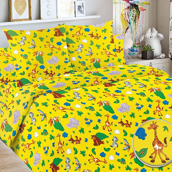 

Детское постельное белье 3 предмета Letto, BG-107, Желтый, Детское постельное белье 3 предмета Letto, BG-107