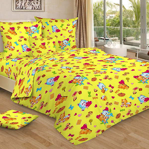 

Детское постельное белье 3 предмета Letto, BG-93, Желтый