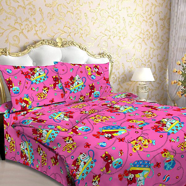 

Детское постельное белье 3 предмета Letto, BG-92, Розовый