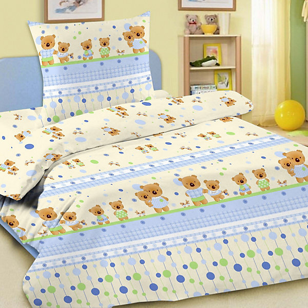 

Детское постельное белье 3 предмета Letto, BG-15, Голубой, Детское постельное белье 3 предмета Letto, BG-15