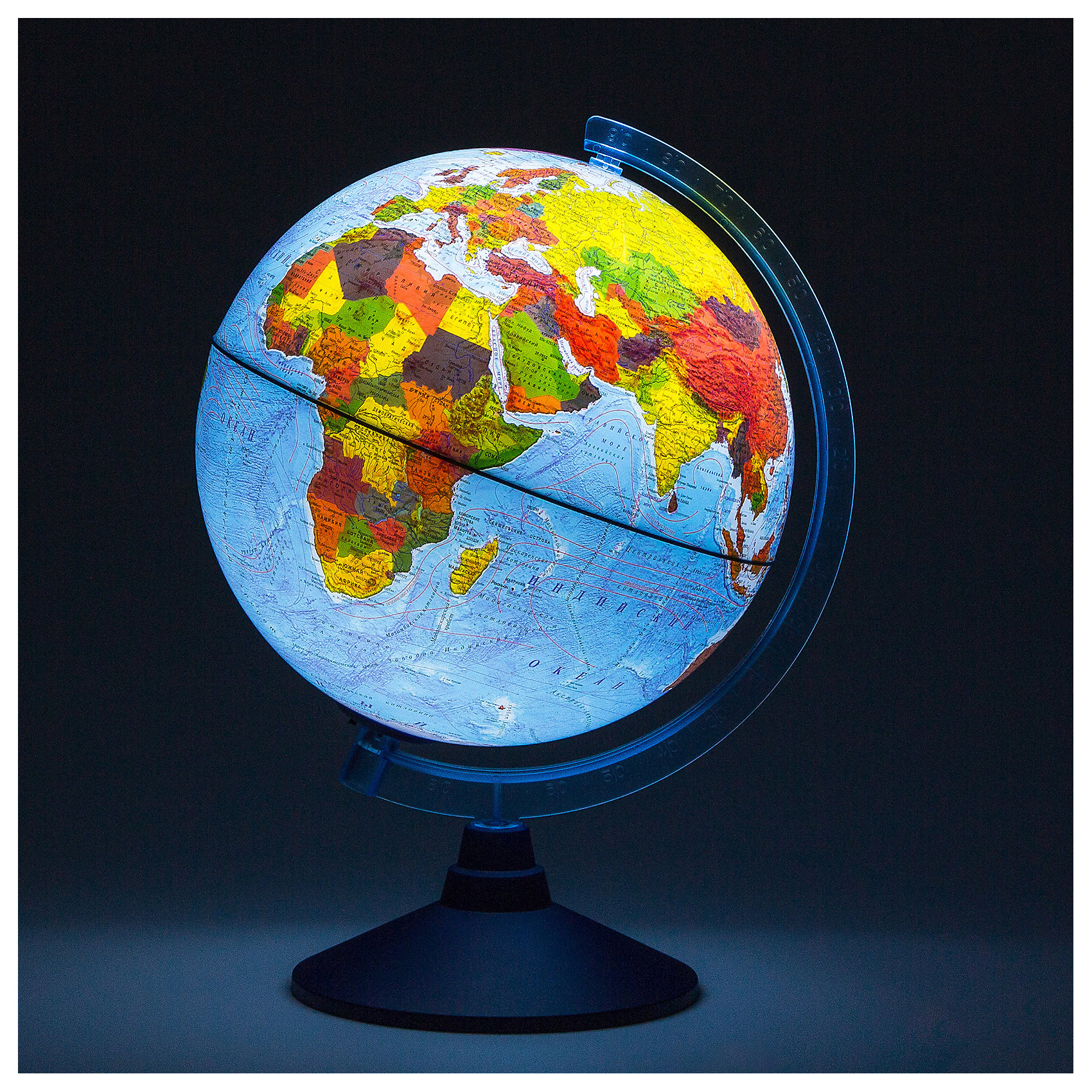 фото Интерактивный глобус Земли Globen физико-политический с подсветкой, 250мм