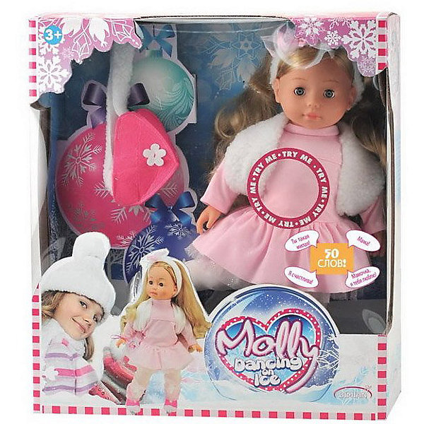 

Интерактивная кукла Abtoys "Molly" Фигуристка с аксессуарами, звук, 40 см, Разноцветный