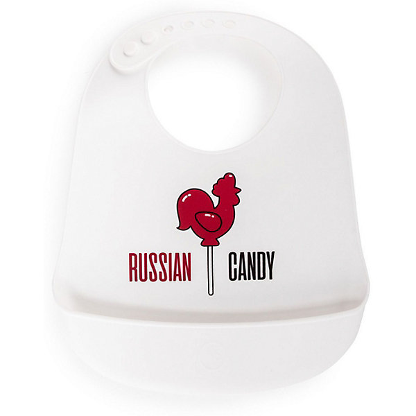 

Нагрудник силиконовый Happy Baby, white, Белый