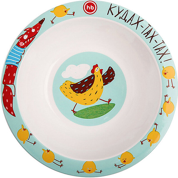 

Тарелка глубокая для кормления Happy Baby, chicken, Разноцветный