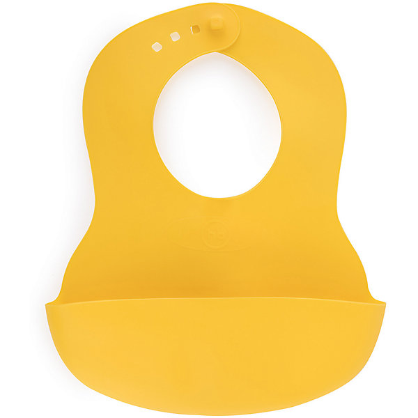 

Нагрудник пластиковый Happy Baby, lemon, Желтый