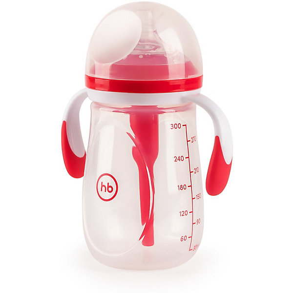 

Бутылочка антиколиковая Happy Baby 300 мл, ruby, Красный