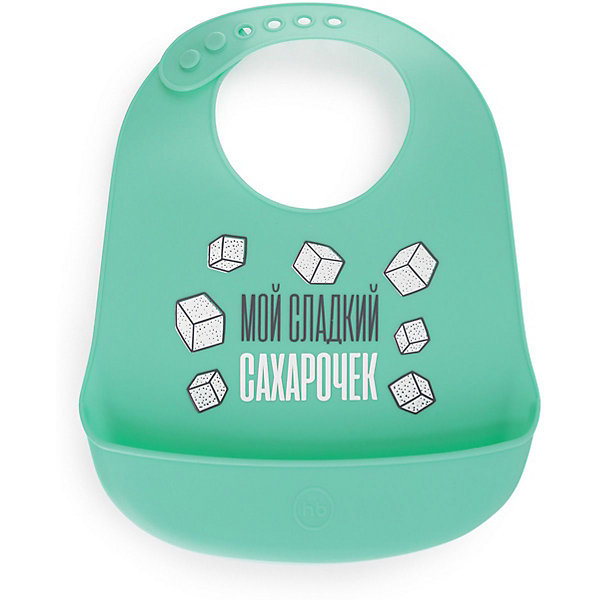 

Нагрудник силиконовый Happy Baby, mint, Мятный