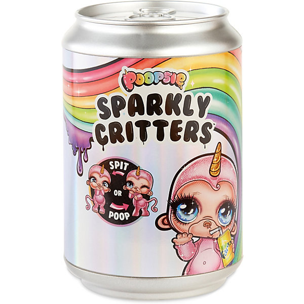 

Игрушка-слайм Poopsie Sparkly Critters в банке газировки
