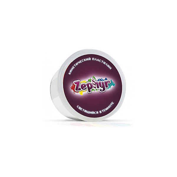 

Кинетический пластилин "Zephyr" (Зефир) светящийся в темноте, Белый