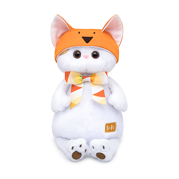 

Мягкая игрушка Budi Basa Кошечка Ли-Ли в шапке - лисичка, 24 см, Белый