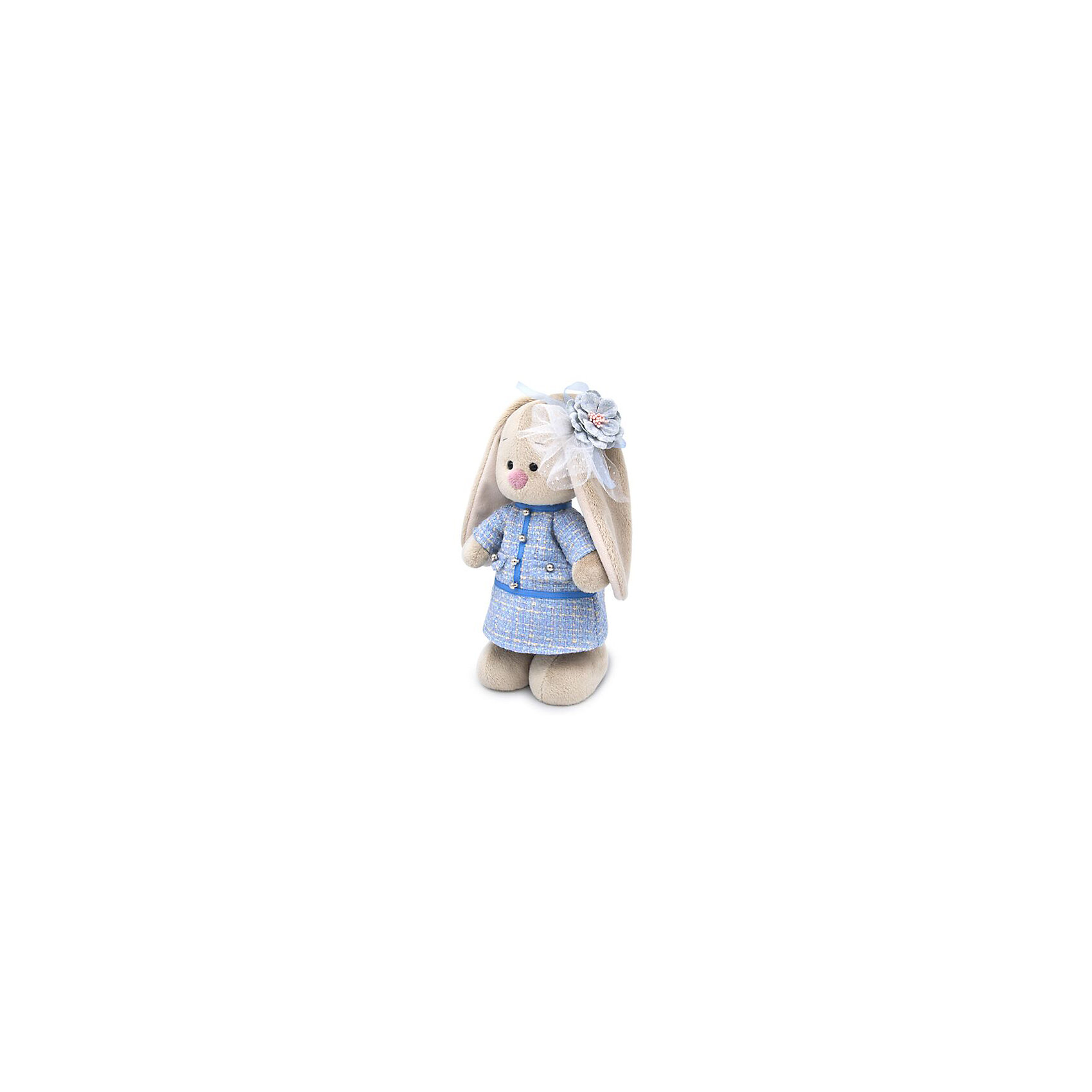 фото Мягкая игрушка Budi Basa Зайка Ми в голубом платье в клетку, 25 см