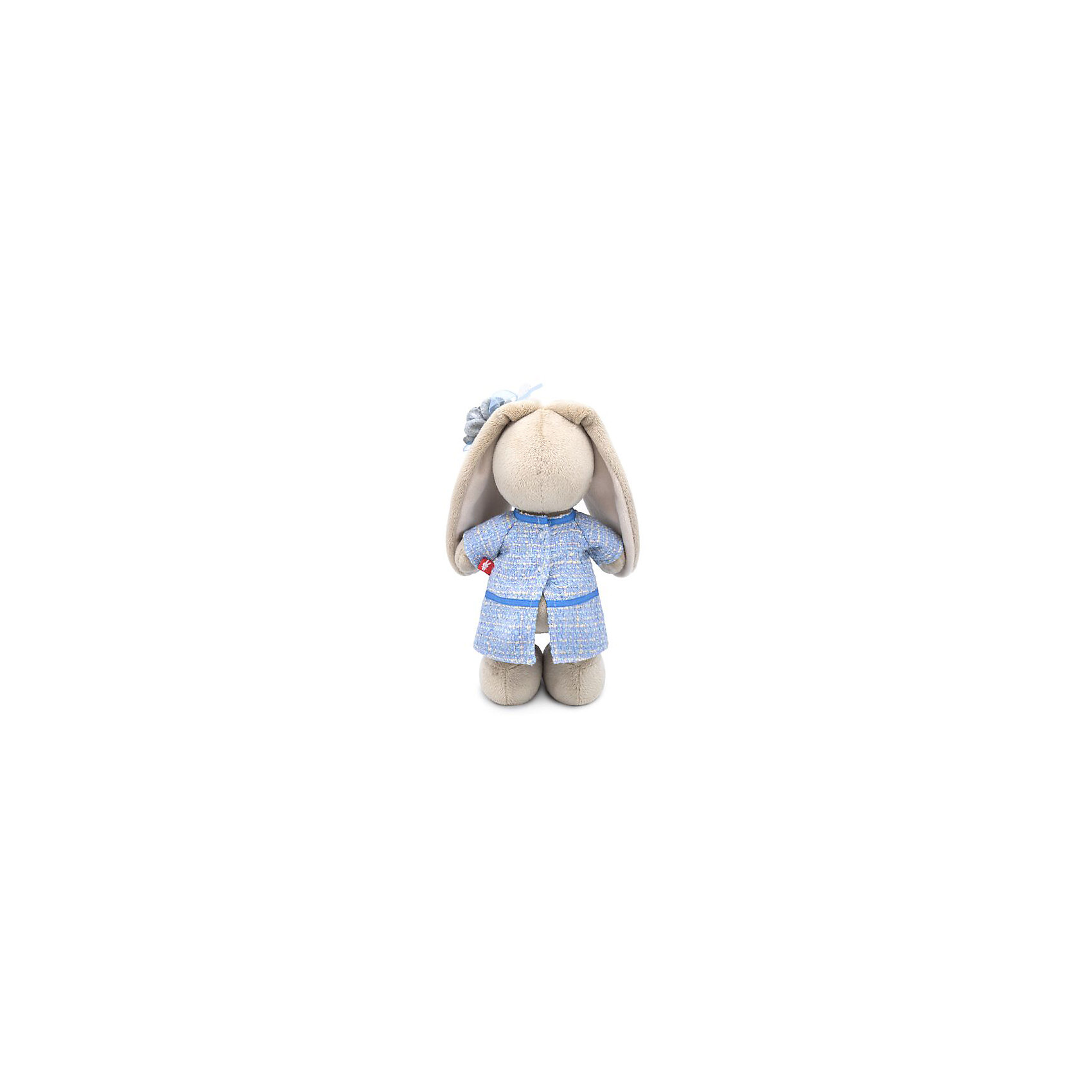 фото Мягкая игрушка Budi Basa Зайка Ми в голубом платье в клетку, 25 см