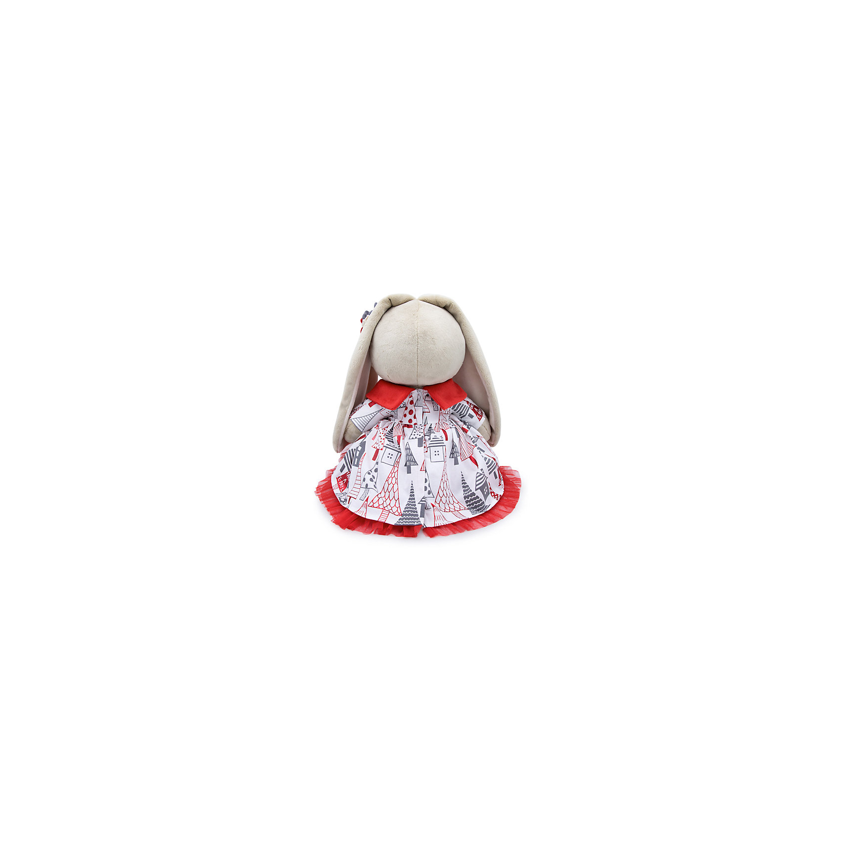 фото Мягкая игрушка Budi Basa Зайка Ми в платье с красным воротничком, 34 см