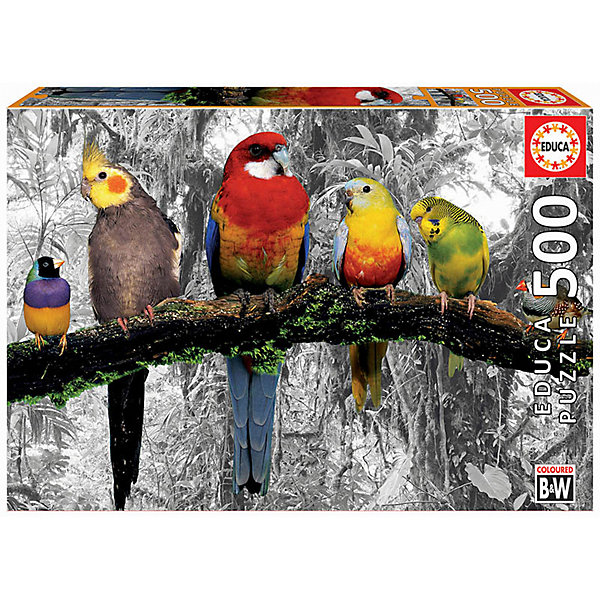Пазл "Птицы в джунглях", 500 деталей Educa 10890566