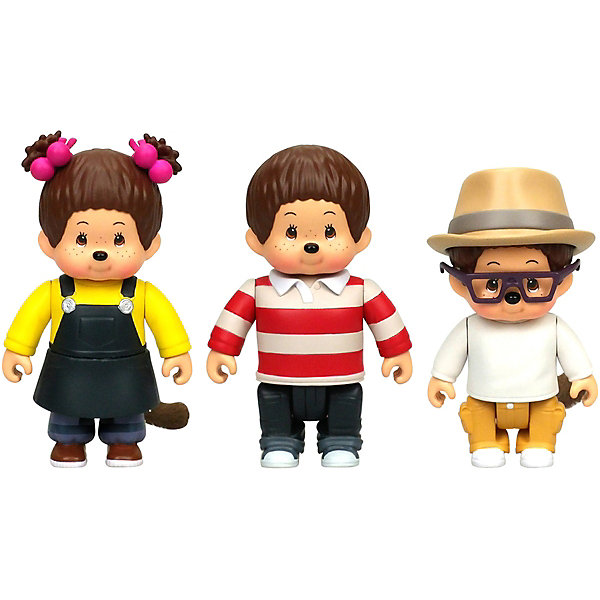 

Набор фигурок Monchhichi Каури, Ханна и Вилли, Разноцветный