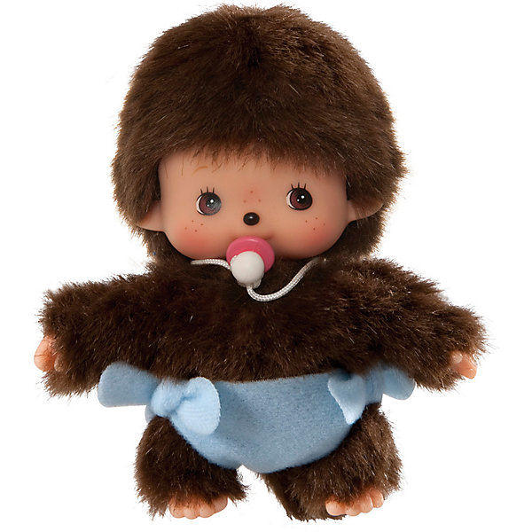 фото Мягкая игрушка Monchhichi Бэбичичи, мальчик в подгузнике, 15 см