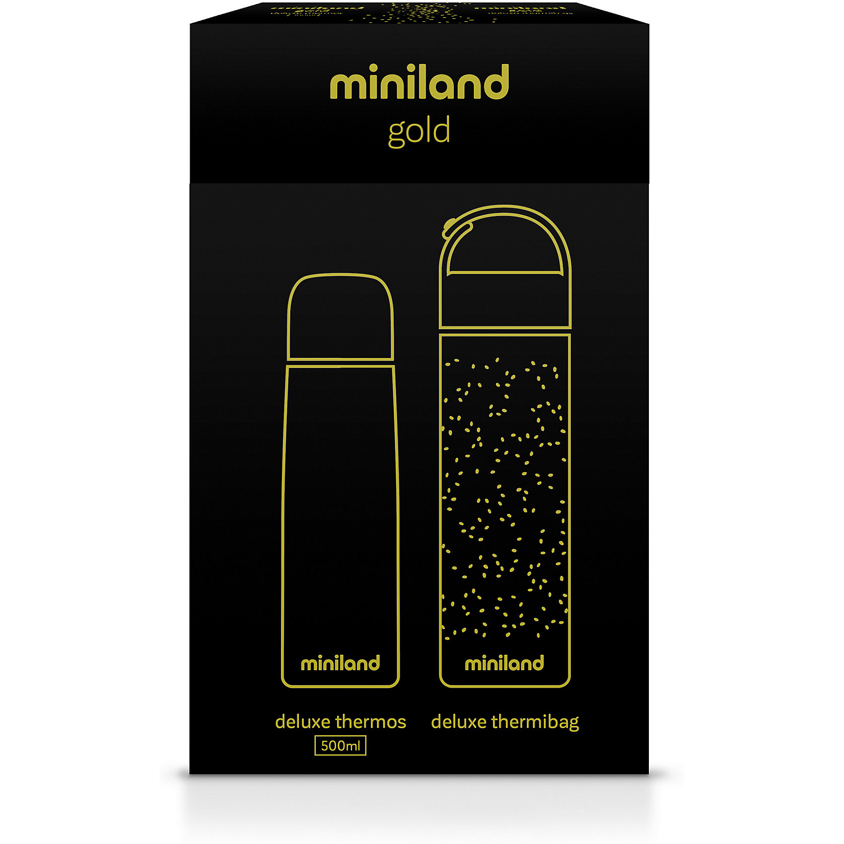 фото Термос Miniland с термосумкой Delux Thermos 500 мл, золотой