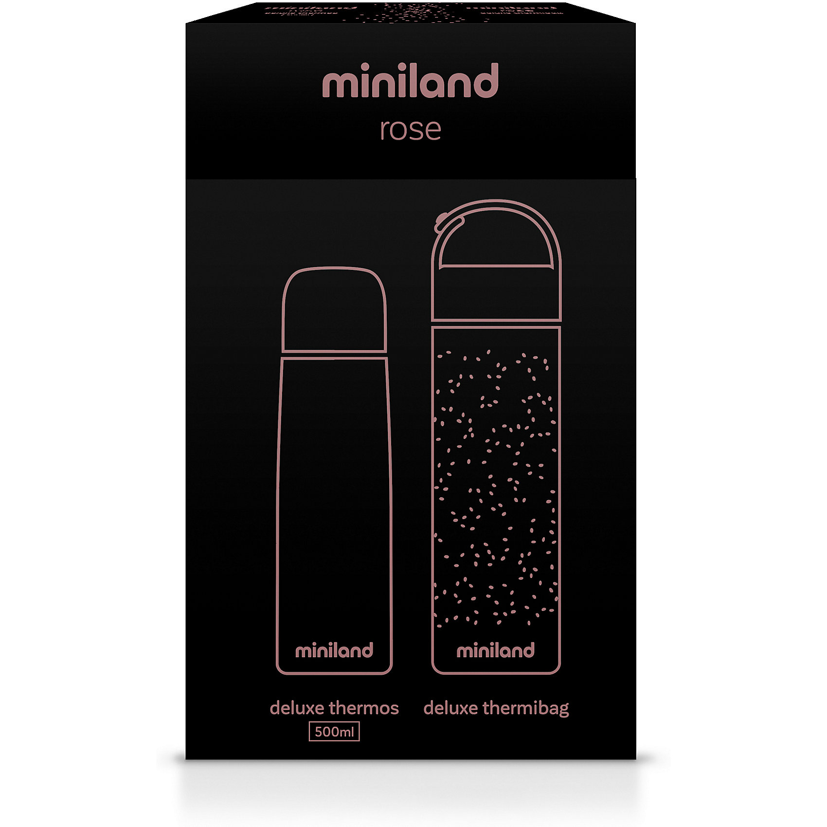 фото Термос Miniland с термосумкой Delux Thermos 500 мл, бронзовый