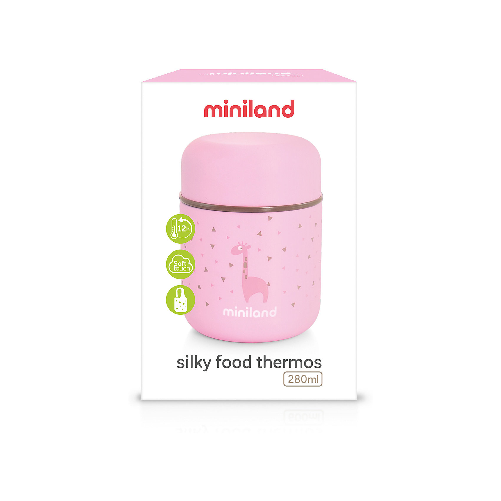 фото Термос Miniland Silky Thermos Mini 280 мл, розовый