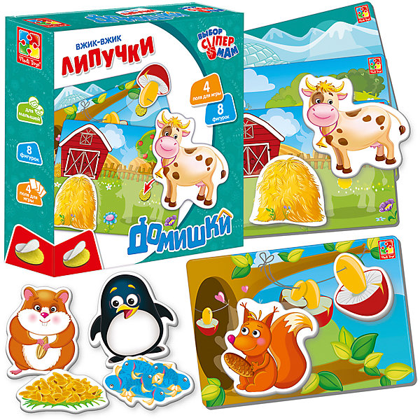 

Липучки Vladi Toys Вжик-вжик "Домишки"