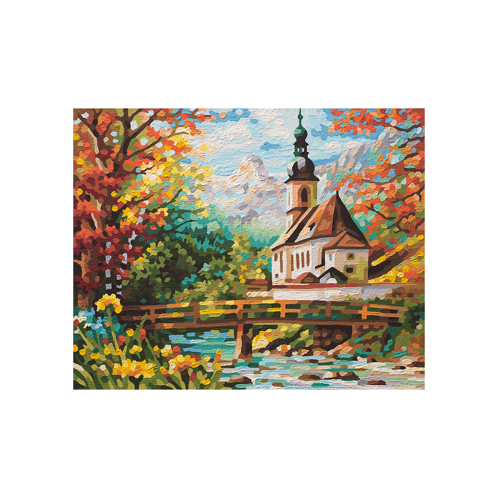 фото Картина по номерам Schipper Церковь св. Себастьяна в Рамзау, 40х50 см