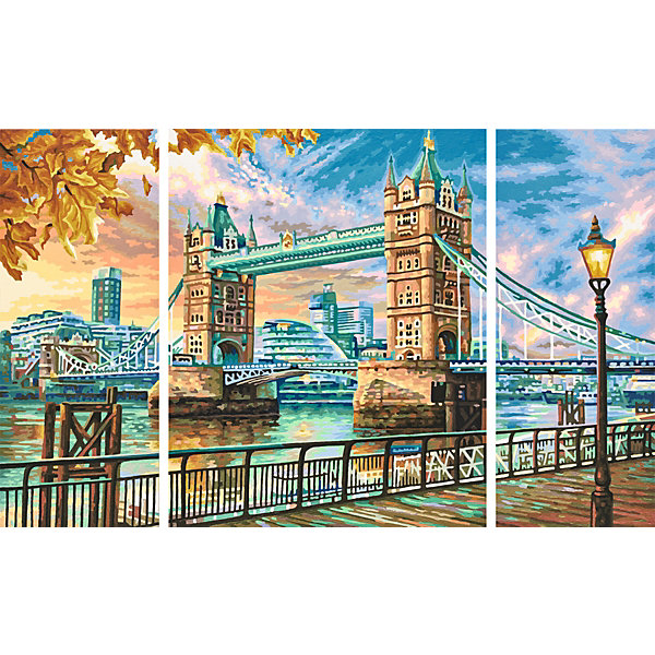 Картина по номерам Триптих: Тауэрский мост, 50х80 см SCHIPPER 10955911