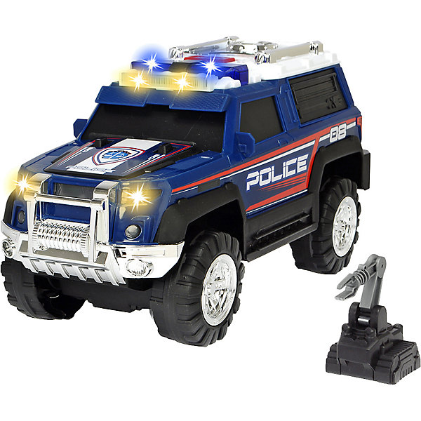 

Полицейская машина Dickie Toys Action, свет, звук, 30 см, Синий/белый