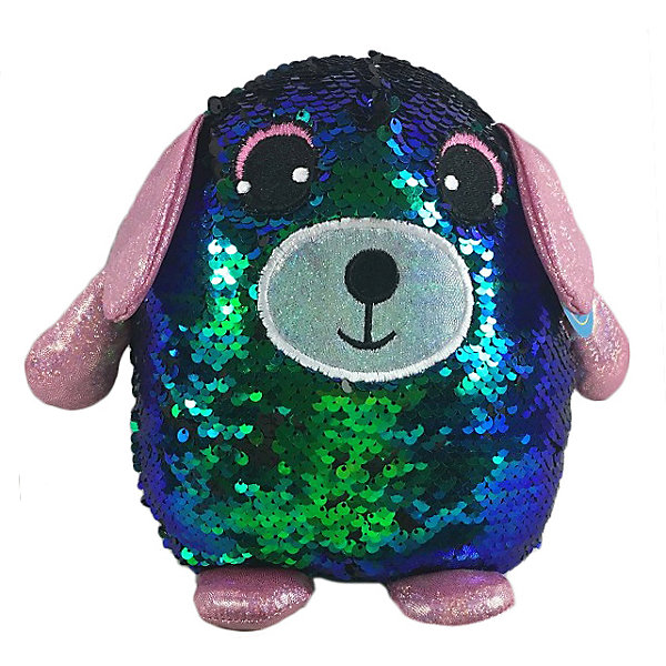 

Мягкая игрушка ABtoys Собака с пайетками, 20 см, Pink/blau
