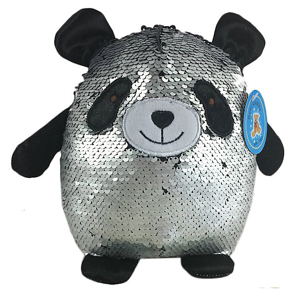 

Мягкая игрушка ABtoys Панда с пайетками, 20 см, Schwarz/silber