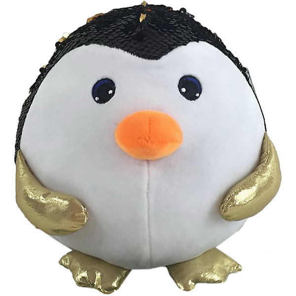 

Мягкая игрушка ABtoys Пингвин с пайетками, 18 см, Черный/белый