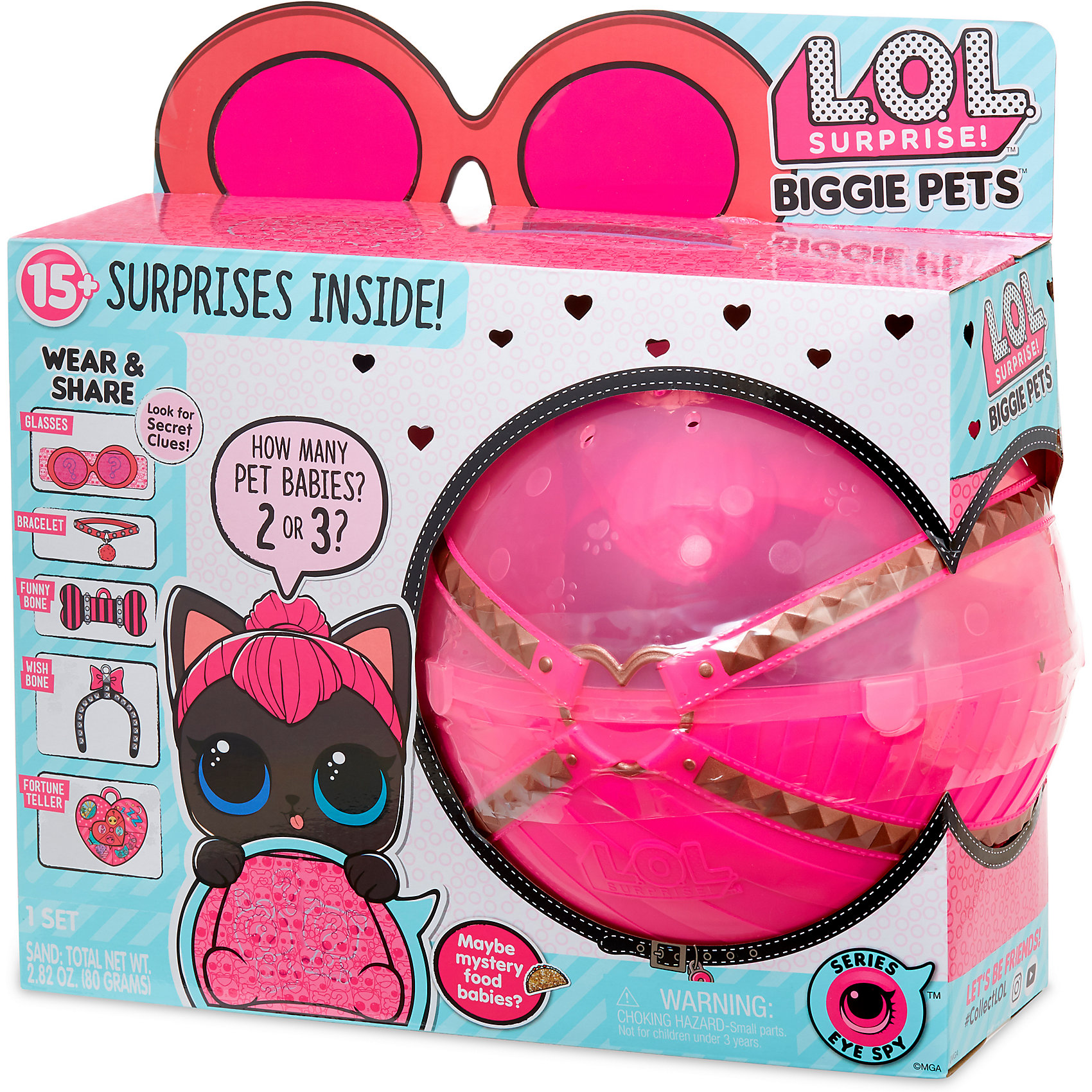 фото Игровой набор LOL "Большой питомец", кошка в розовом шаре Mga