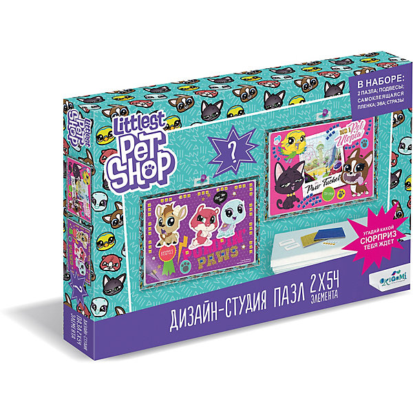 

Набор пазлов 2в1 Littlest Pet Shop "Дизайн-студия" Город зверей, с сюрпризом