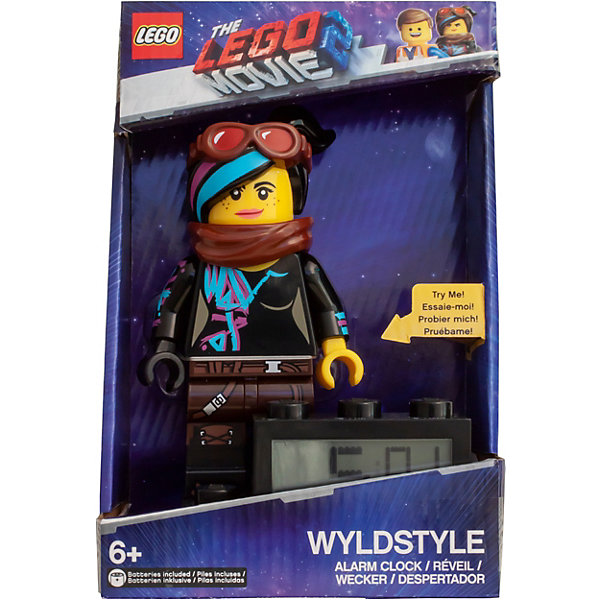 

Будильник LEGO Movie 2, минифигура Wyldstyle, Черный джинсовый