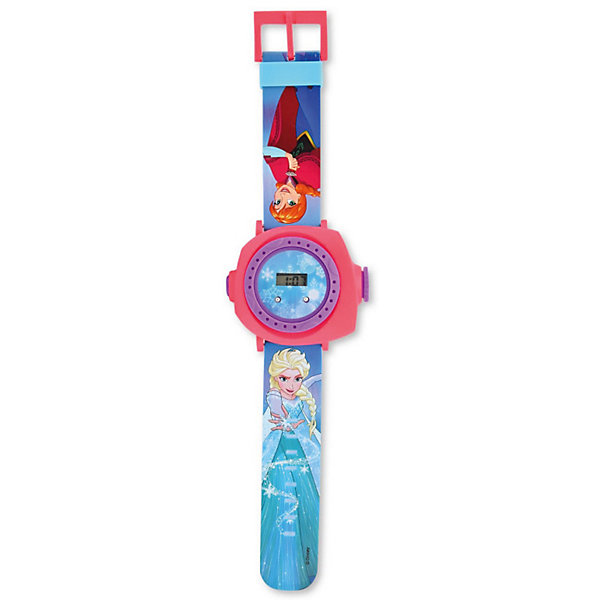 

Часы с проектором Disney Холодное сердце, Pink/blau