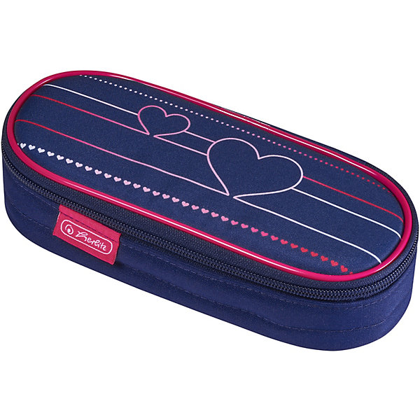 

Пенал-косметичка Herlitz Case, Heartbeat, Синий