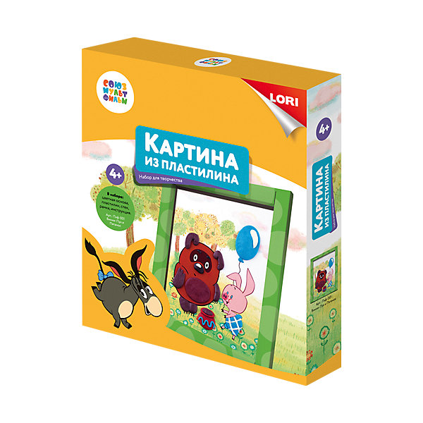 

Картина из пластилина Lori "Союзмультфильм" Винни-Пух и Пятачок, Разноцветный