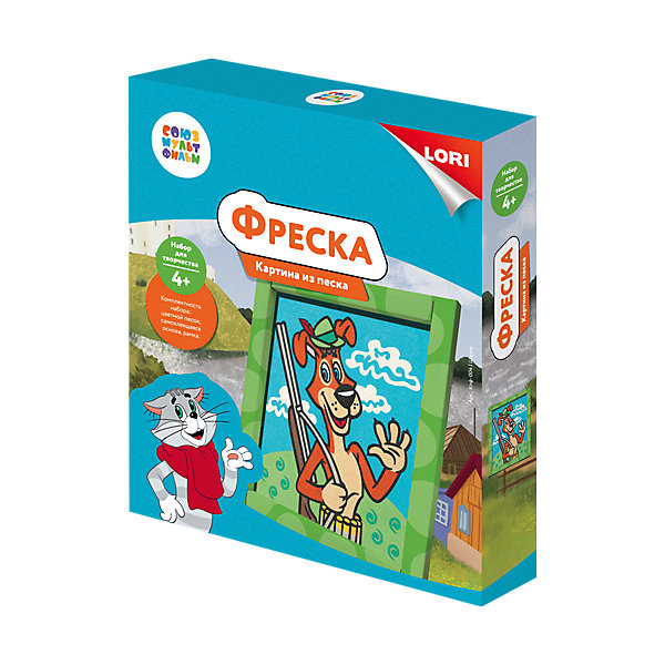 

Картина-фреска из песка Lori "Союзмультфильм" Шарик, Разноцветный
