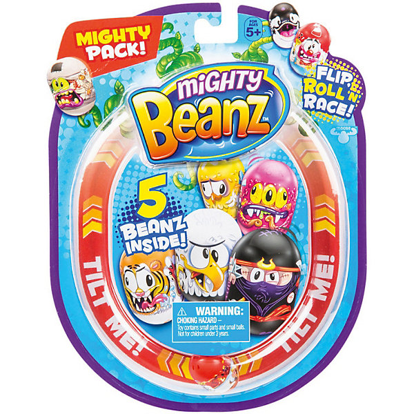 

Набор Mighty Beanz, 5 бобов, Разноцветный