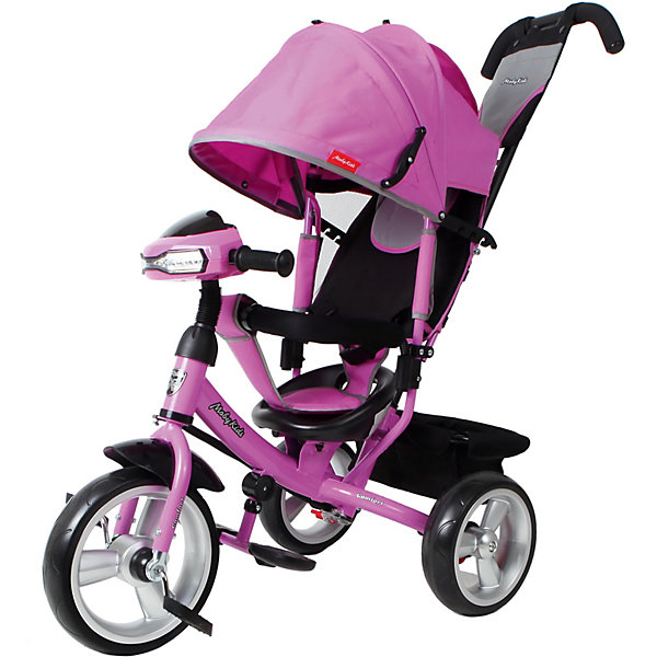 фото Трехколесный велосипед Moby Kids Comfort 12x10 EVA Car, лиловый